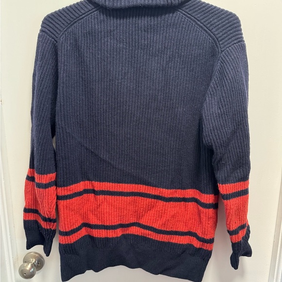 NWOT United By Blue Striped Men’s Collared Wool Cardigan w/ Buttons Size M - Picture 5 of 5